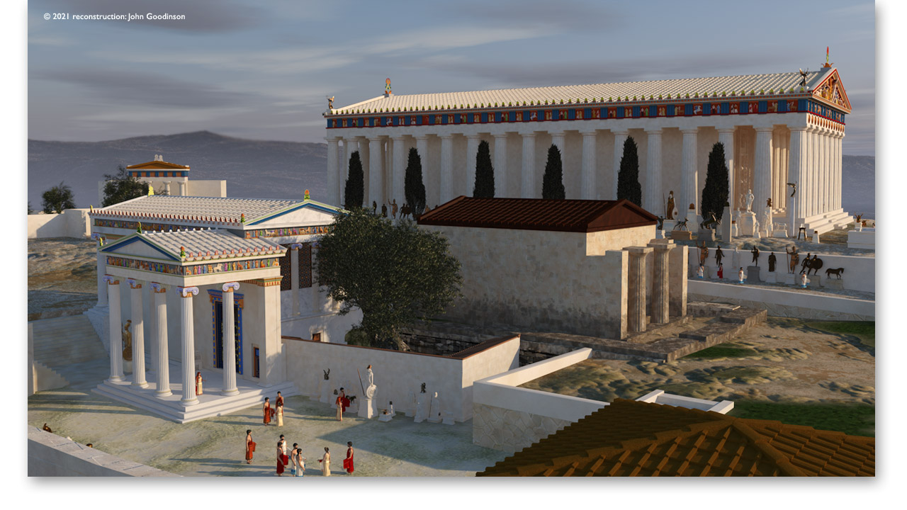 Anasynthesis acropolis erechtheion parthenon 3D reconstruction 1