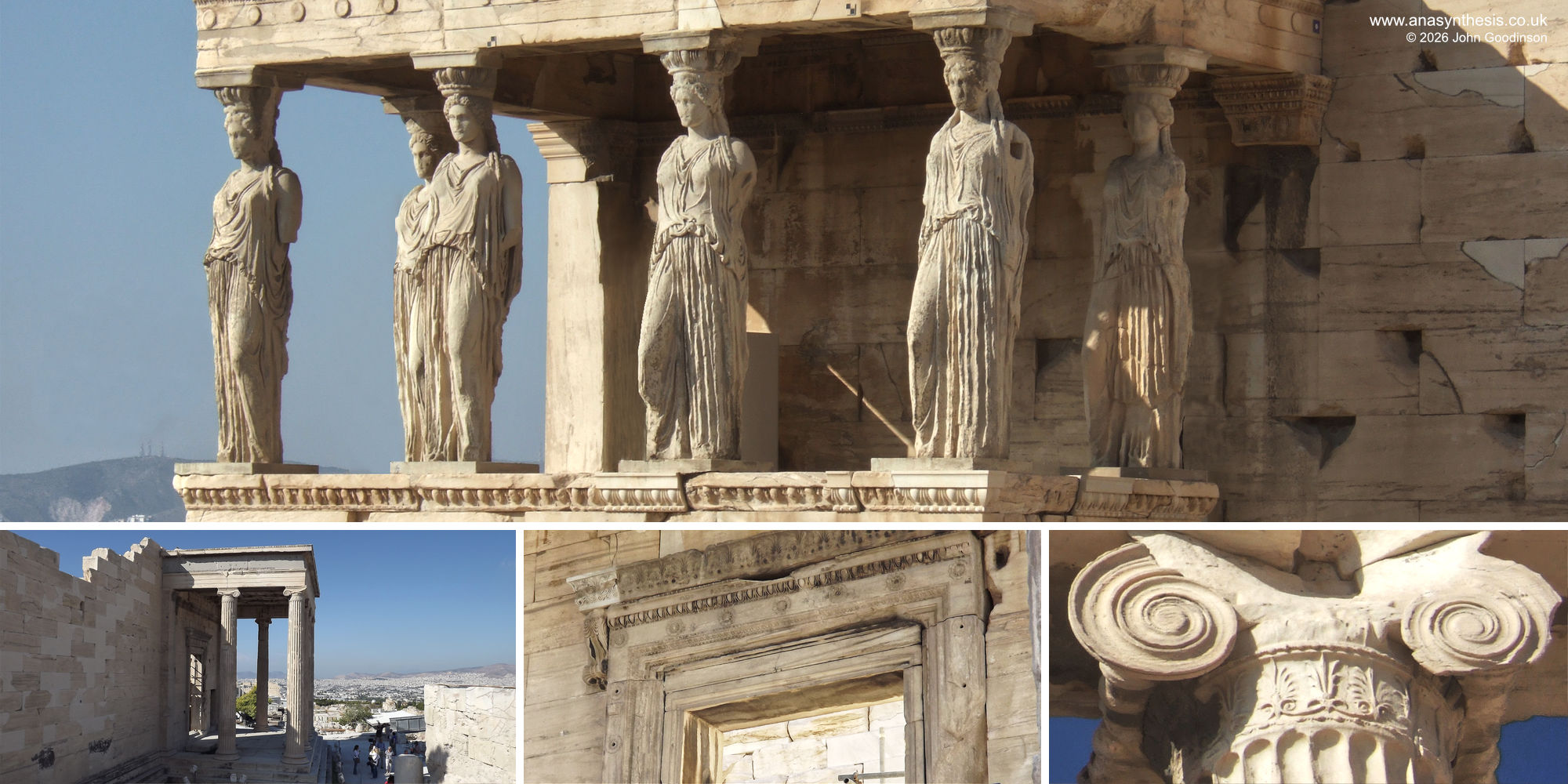 Maiden porch Erechtheion Athens Greece