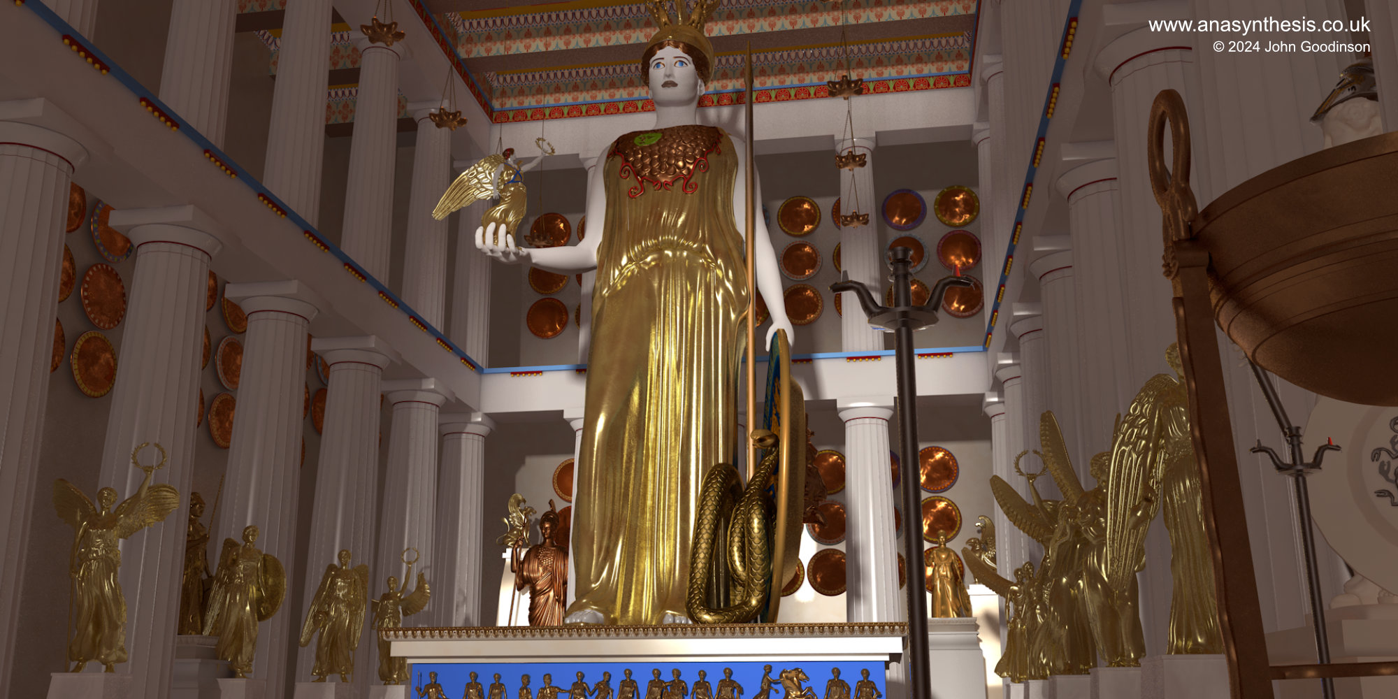 011 anasynthesis Parthenon interior Athena NIke
