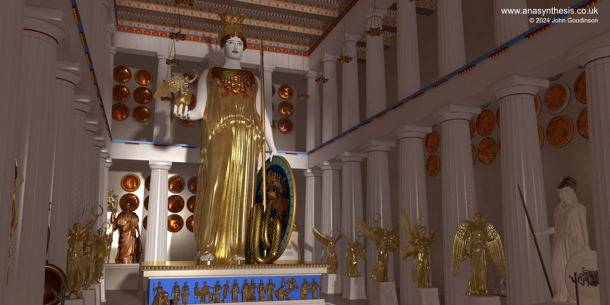 09 anasynthesis Parthenon interior Athena NIke