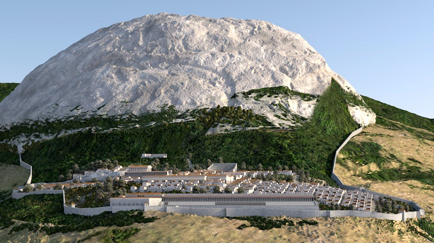 Priene 3D layout overview